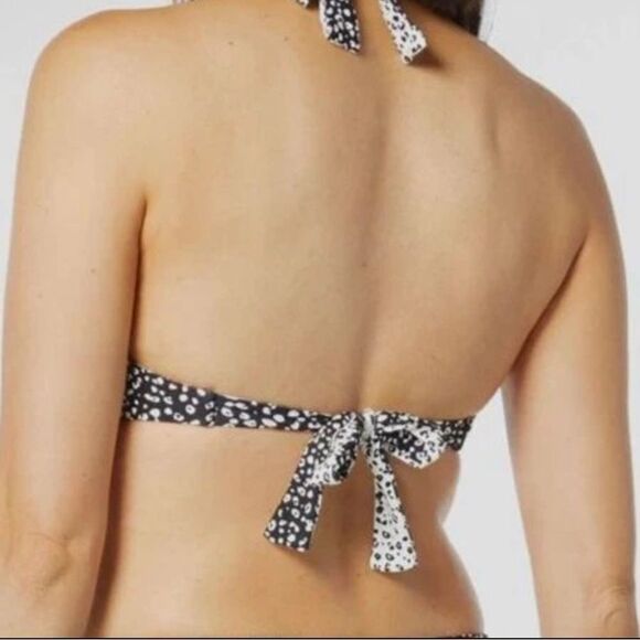 Coco Reef Verso Bra Sized Reversible Underwire Halter Bikini Top, Island Cheetah - Picture 2 of 16